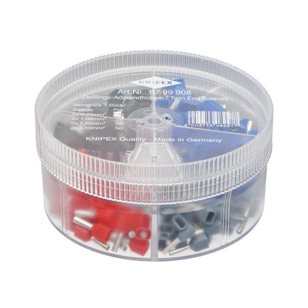 2511202569256343d5ced.jpeg 2511202569256343d5ced Elektro Dot Professional KNIPEX Asortiman duplih izolovanih hilzni 2x0.75-2x2.5mm - 97 99 908 97 99 908