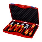 2511202569256416a601d Elektro Dot Professional KNIPEX Komplet od 7 alata za elektromontažu u koferu 'RED' 00 21 06