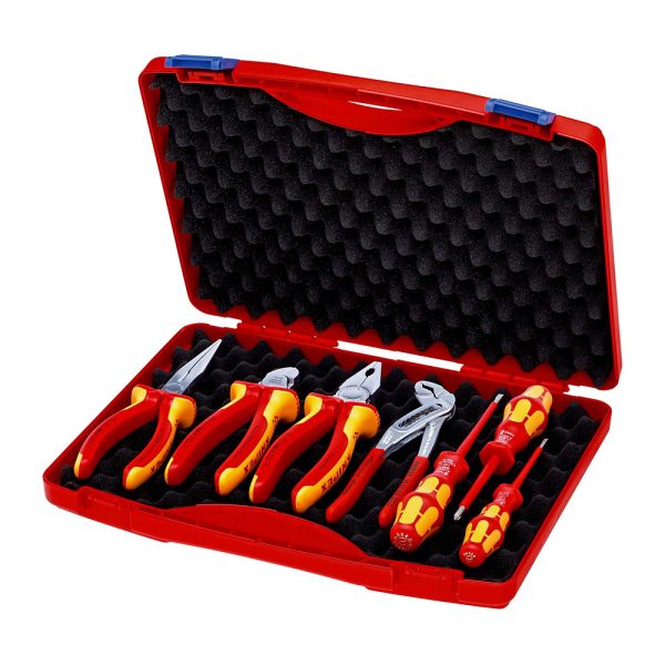 2511202569256416a601d Elektro Dot Professional KNIPEX Komplet od 7 alata za elektromontažu u koferu 'RED' 00 21 15