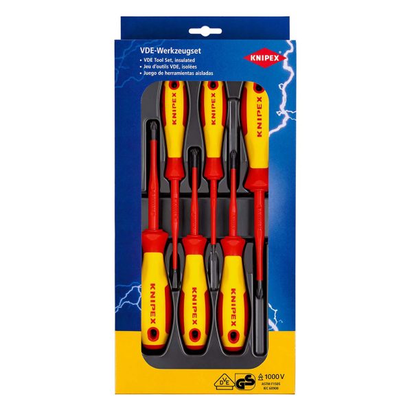 2511202569256568bba83 Elektro Dot Professional KNIPEX Set izolovanih odvijača 1000V VDE 6/1 - 00 20 12 V04 00 20 12 V04