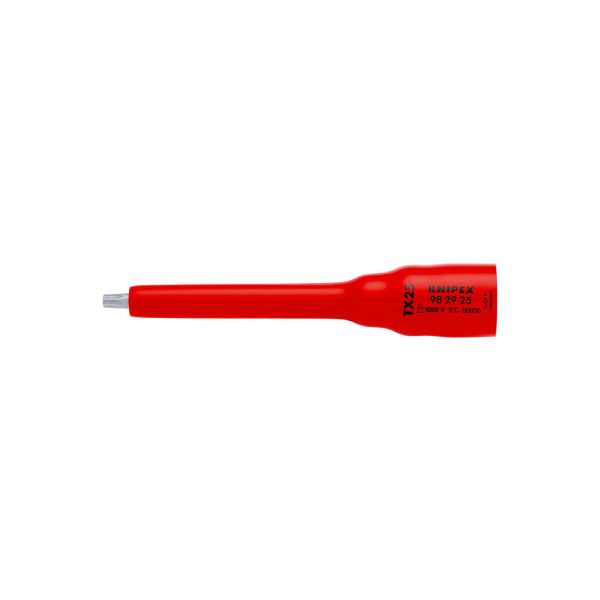25112025692565990f056 Elektro Dot Professional KNIPEX Torx nasadni ključ 3/8" izolovan 1000V TX25 - 98 29 25 98 29 25