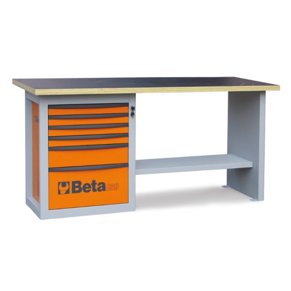 25112025692568e7befe9 Elektro Dot Professional Radni sto 2m sa 6 fioka C59A-O