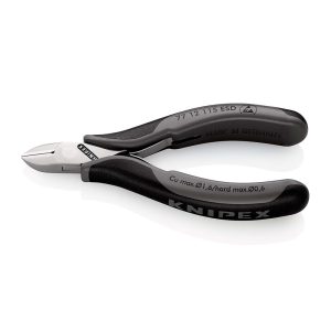 KNIPEX Elektroničarska klešta za bočno sečenje ESD 115mm blister pakovanje - 77 12 115 ESDSB - Slika 1