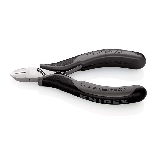 25112025692569b4647ac Elektro Dot Professional KNIPEX Elektroničarska klešta za bočno sečenje ESD 115mm blister pakovanje - 77 12 115 ESDSB 77 12 115 ESDSB