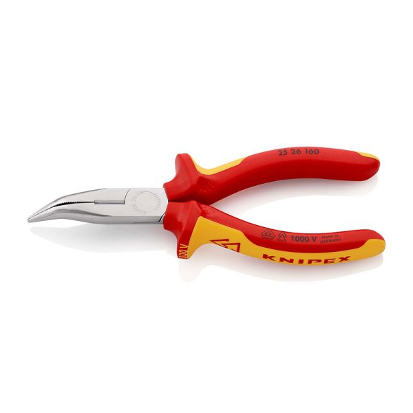 25112025692569ed1a6fa Elektro Dot Professional KNIPEX Klešta špic kriva sa bočnim sečenjem 1000V VDE 160mm - 25 26 160 25 26 160