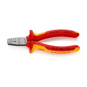 KNIPEX Klešta za krimpovanje hilzni (kablovskih završetaka) 1000V VDE 145mm - 97 68 145 A - Slika 1