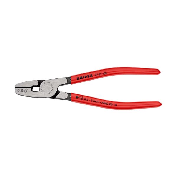 2511202569256a30263d5.jpeg 2511202569256a30263d5 Elektro Dot Professional KNIPEX Klešta za krimpovanje hilzni sa prednjim uvođenjem 0.5-6mm² 180mm - 97 81 180 97 81 180