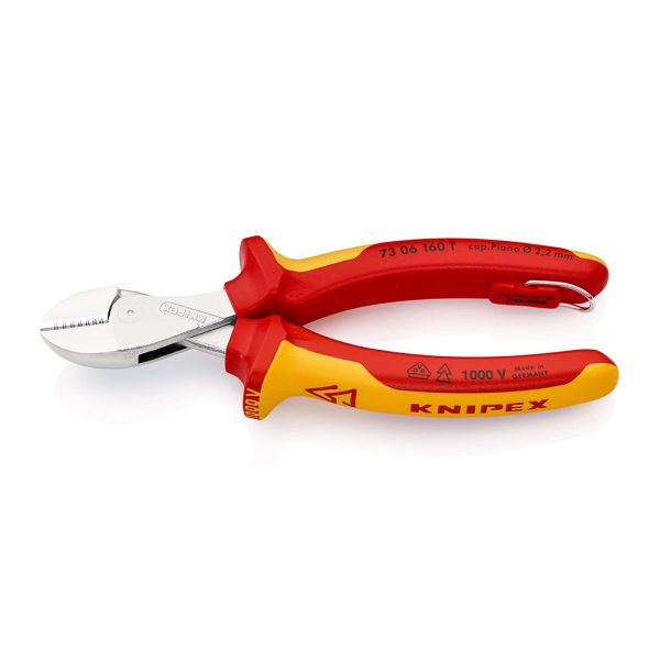 2511202569256a76f3b95.jpeg 2511202569256a76f3b95 Elektro Dot Professional KNIPEX Kompaktne kose sečice X-Cut® 1000V VDE 160mm hromirana - 73 06 160 T BK 73 06 160 T BK