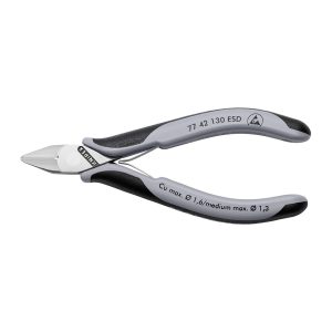 KNIPEX Kose sečice za elektroniku ESD 130mm - 77 42 130 ESD - Slika 1