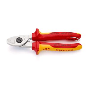 KNIPEX Makaze za kablove izolovane VDE hromirane 165mm mogućnost kačenja - 95 12 165 T - Slika 1