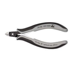 KNIPEX Precizne kose sečice za elektroniku ESD 120mm - 79 02 120 ESD - Slika 1