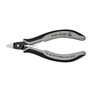 KNIPEX Precizne kose sečice za elektroniku ESD 125mm - 79 42 125 ESD - Slika 1