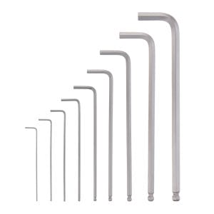 Dugi inbus ključevi sa loptastom glavom 1.5-10mm set 9/1 - Slika 4