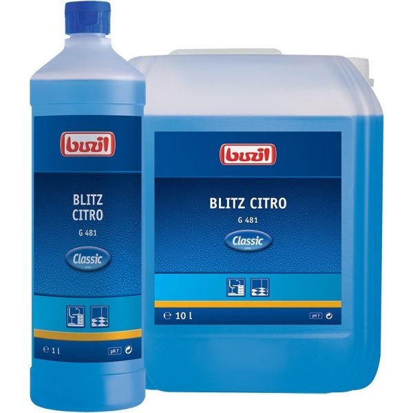 2704202669ef25a3af5c8.jpeg 2704202669ef25a3af5c8 Elektro Dot Professional Višenamensko sredstvo za redovno čišćenje, BLITZ CITRO G481, koncentrat, pH=7, pak. 10l