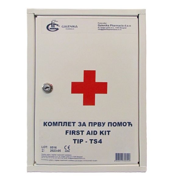 2704202669ef26171fa34 Elektro Dot Professional Ormarić za pružanje prve pomoći TS4, metalni, pun