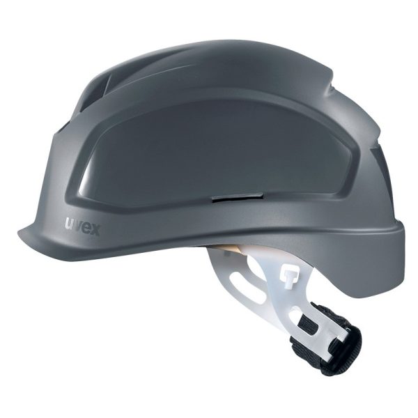 2704202669ef270f329a0 Elektro Dot Professional Šlem UVEX Pheos E-S-WR, sa kratkim širitom, bez ventilacije, sa točkićem, za električare, sive boje