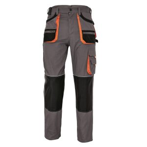 Radne pantalone FRIDRICH CARL, 80% poliester, 20% pamuk, 235 g/m2, ojačanja, crne boje - Slika 1